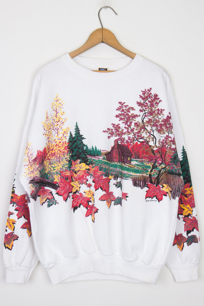 Fall Print Sweatshirt