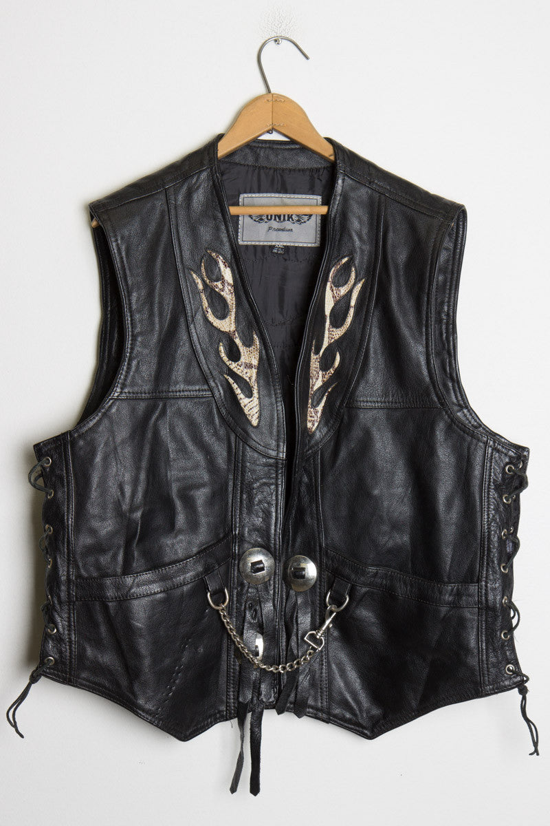 Leather Honda Motorcycle Vest