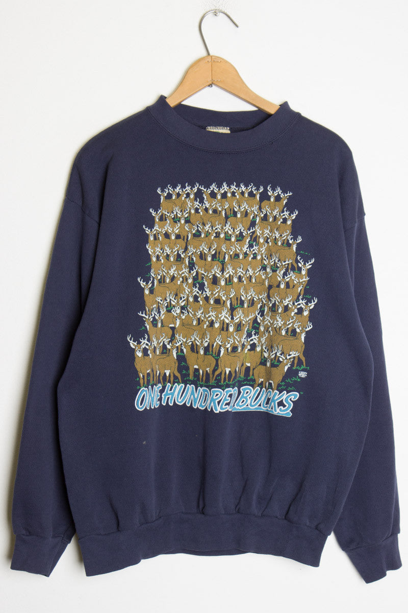 One Hundred BUCKS Vintage Sweatshirt