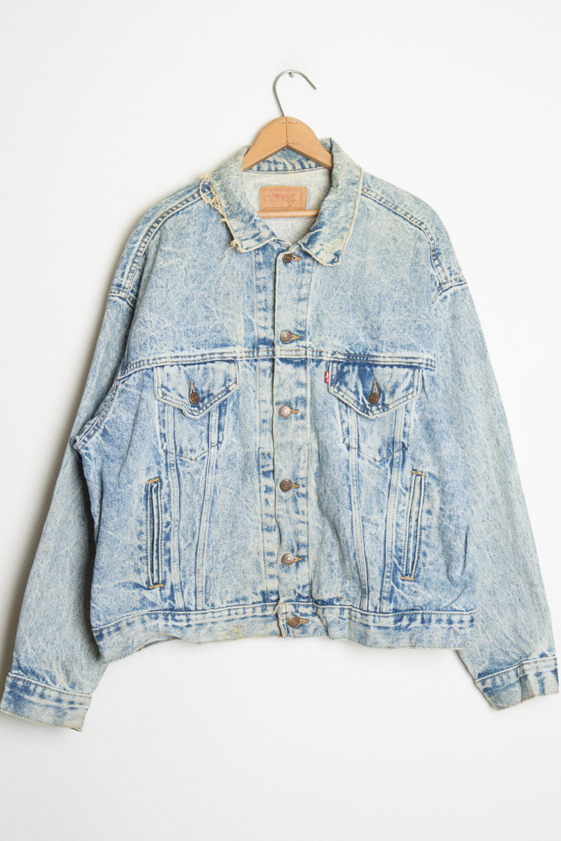 Acid Washed Levi Denim Jacket