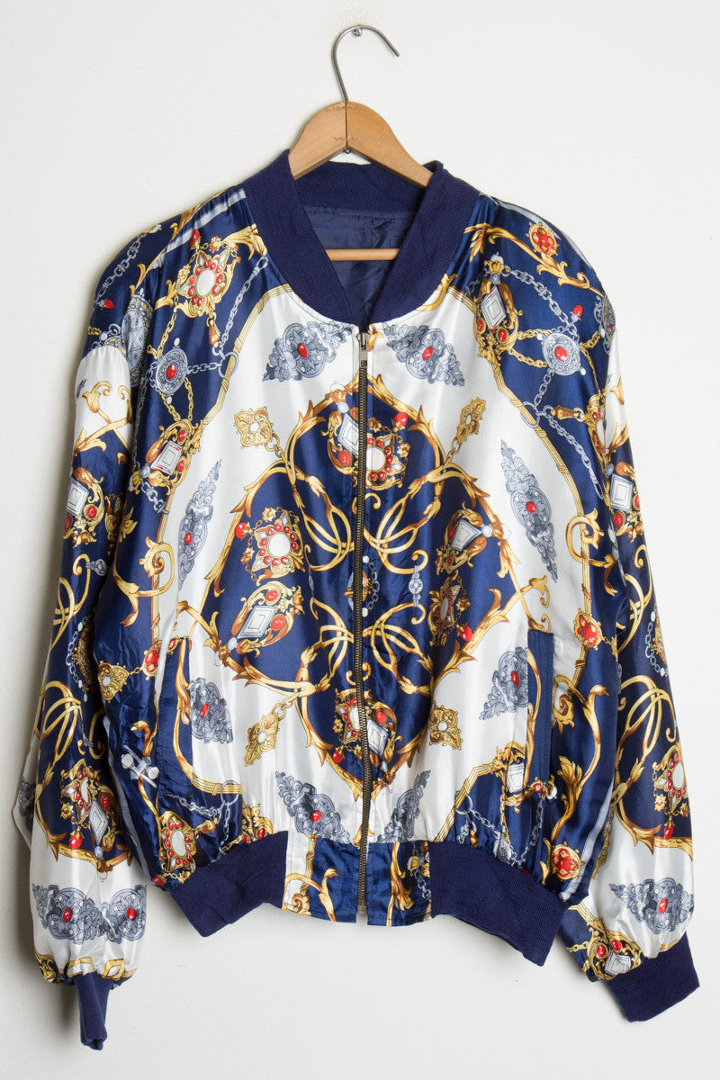 Royal Blue Bomber Jacket