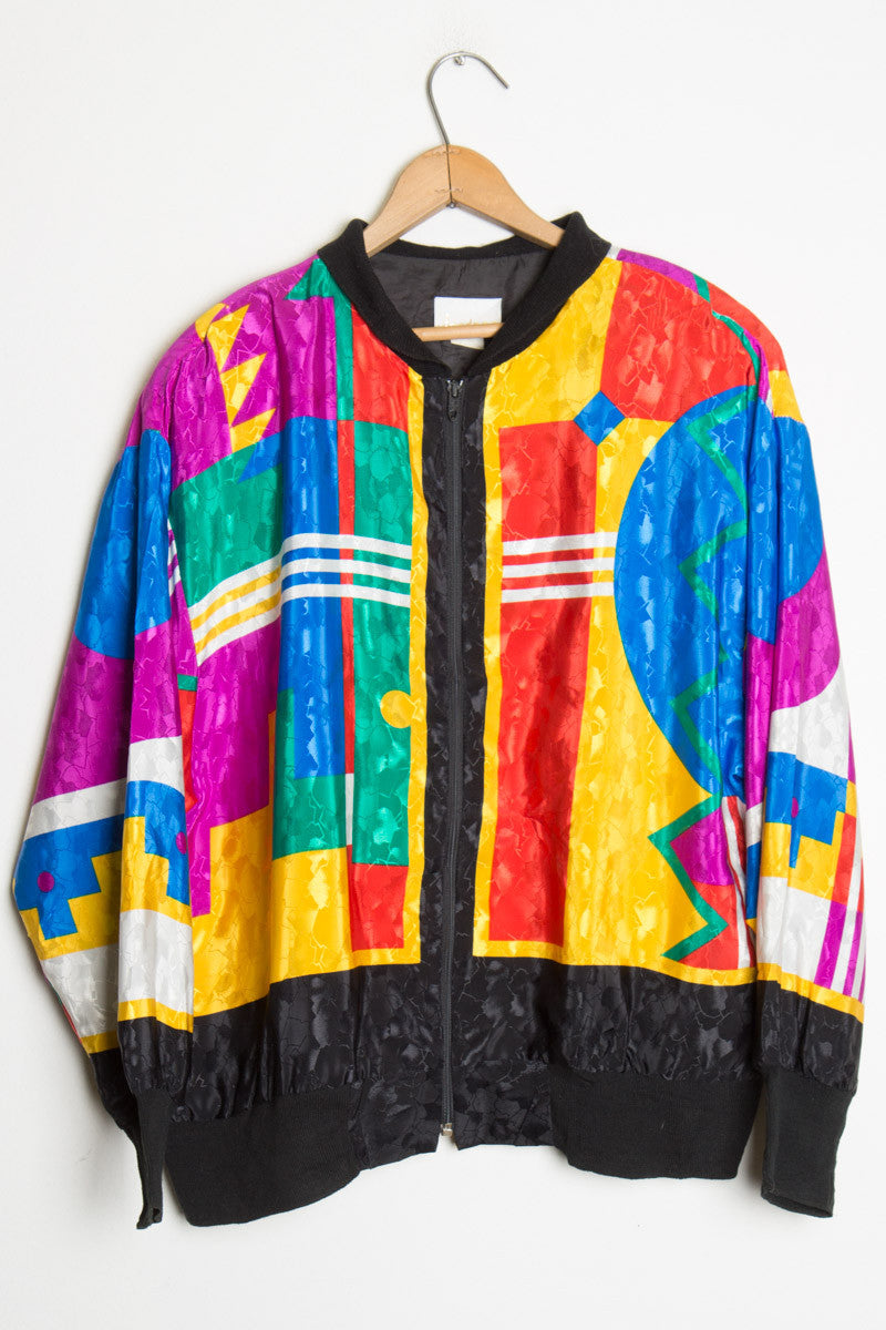 Multicolored Bomber Jacket
