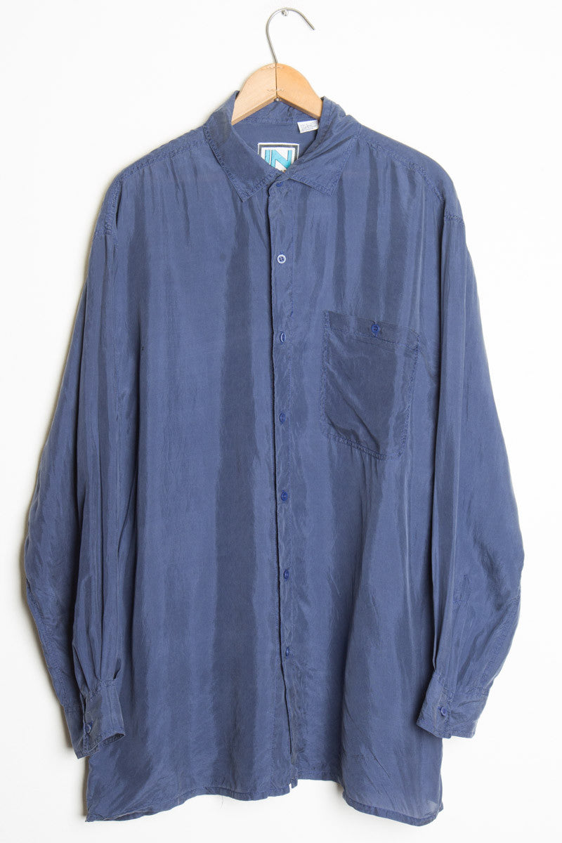 Blue Silk Shirt 2