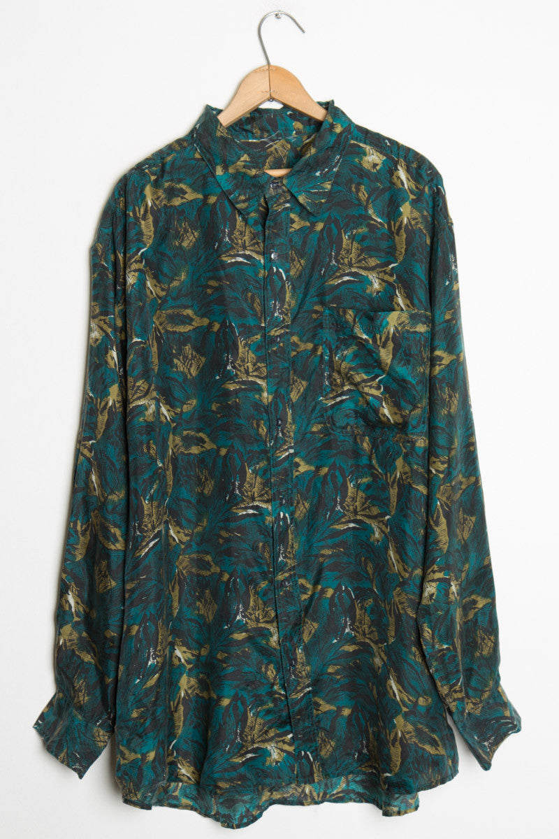 90s L/S Silk Shirt