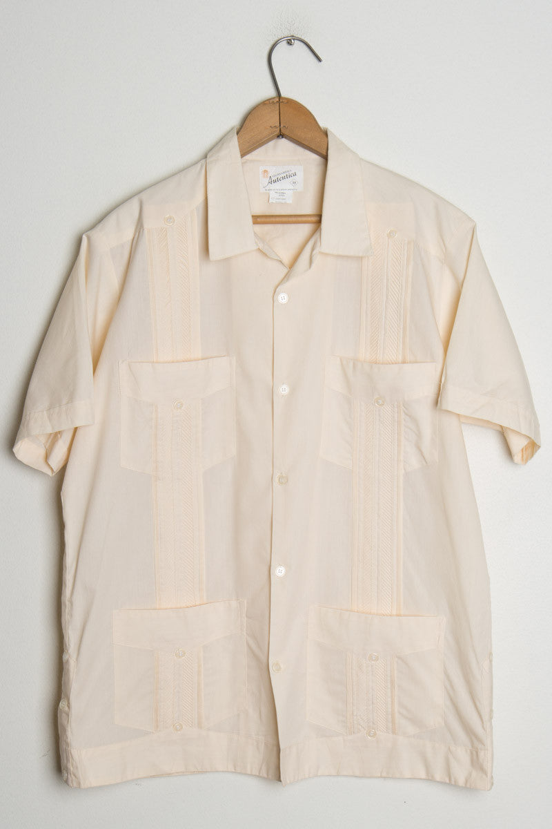 Cream Guayabera Shirt