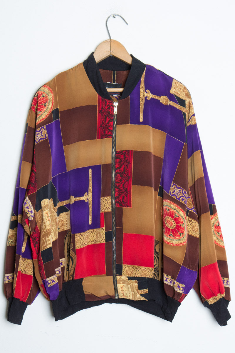 Cube Pattern Bobmer Jacket