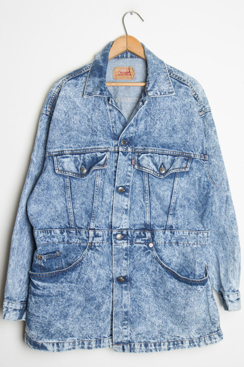 Levi Acid Washed Overcoat