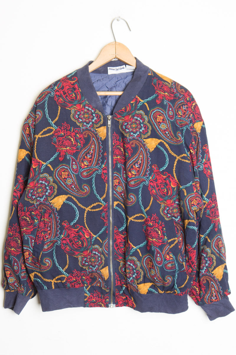 Paisley and Tassle Bomber Jacket