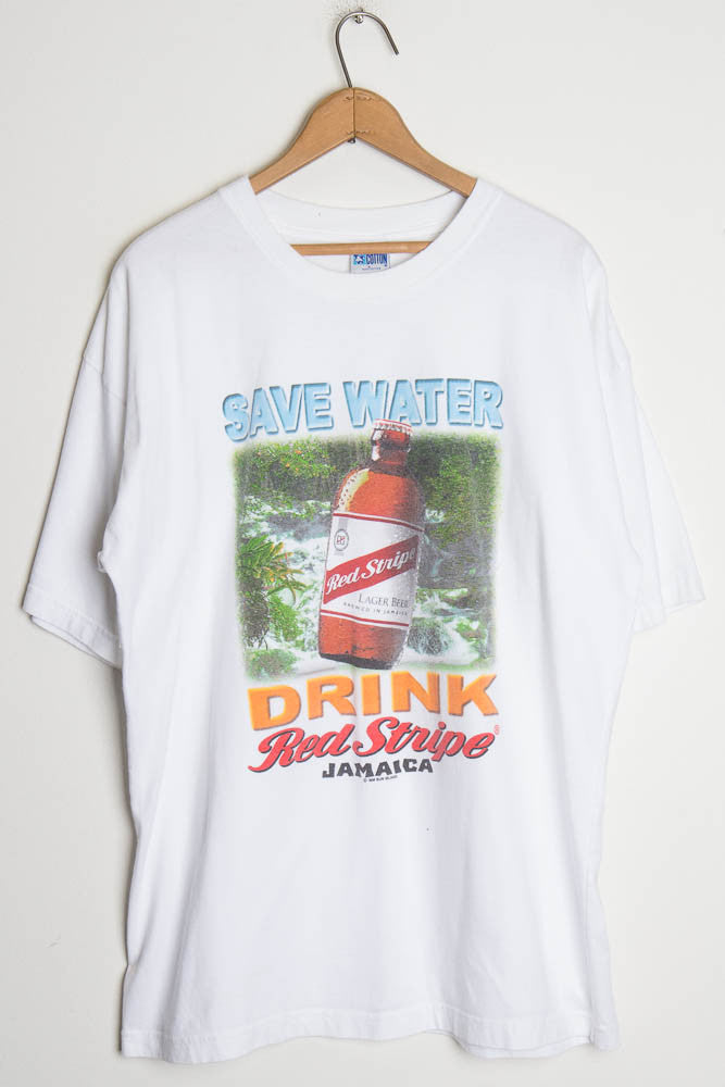 Drink Red Stripe Tee