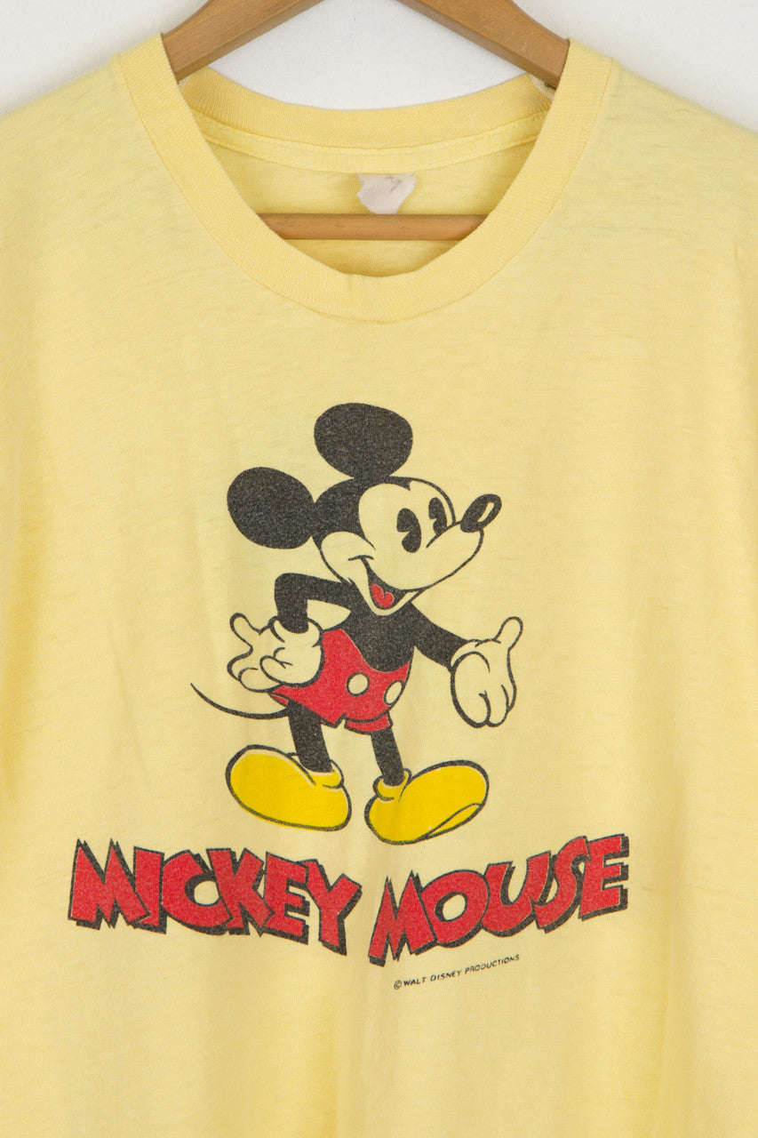 Yellow Mickey Mouse T-shirt