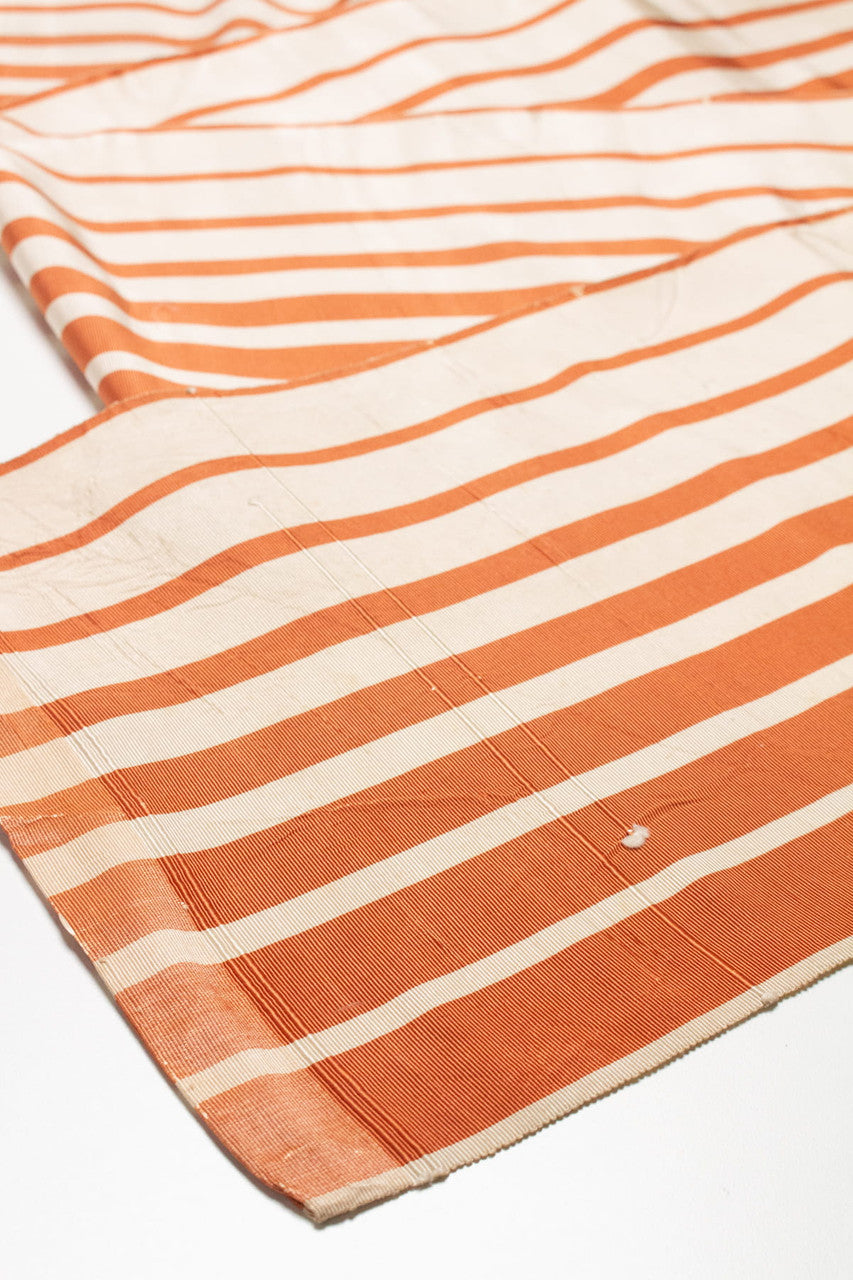 Vintage Orange Striped Heko Obi 152