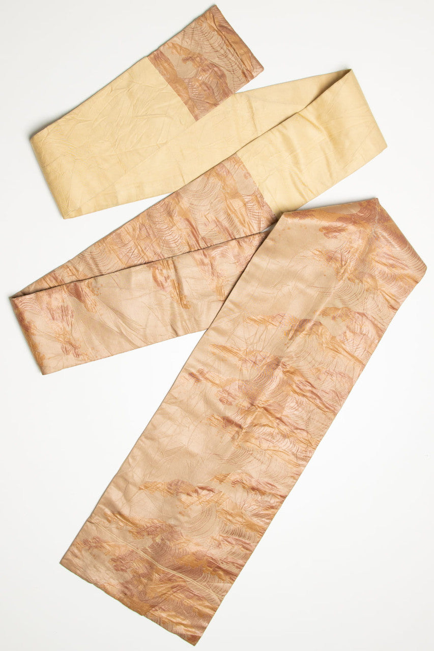 Vintage Crashing Waves Nagoya Obi 153