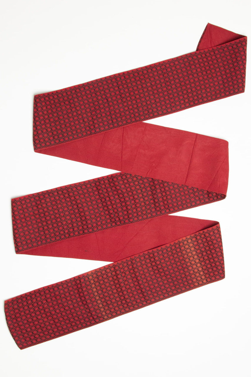 Vintage Red Hanhaba Obi