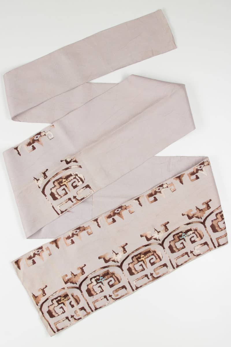 Vintage Lilac Textured Nagoya Obi 93