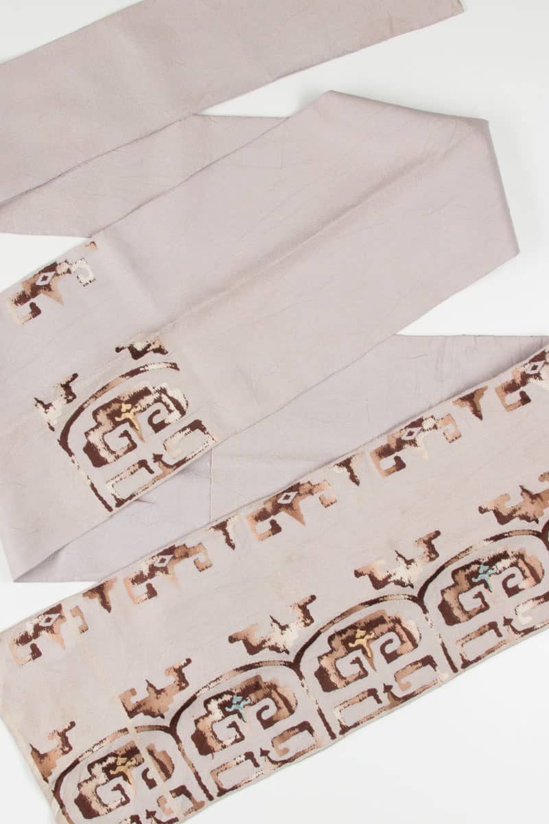 Vintage Lilac Textured Nagoya Obi 93