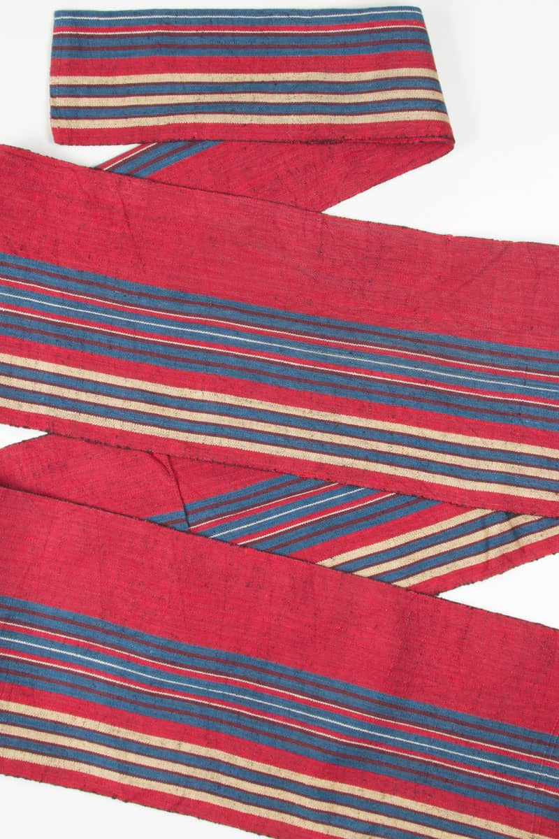 Vintage Woven Red Striped Nagoya Obi 99