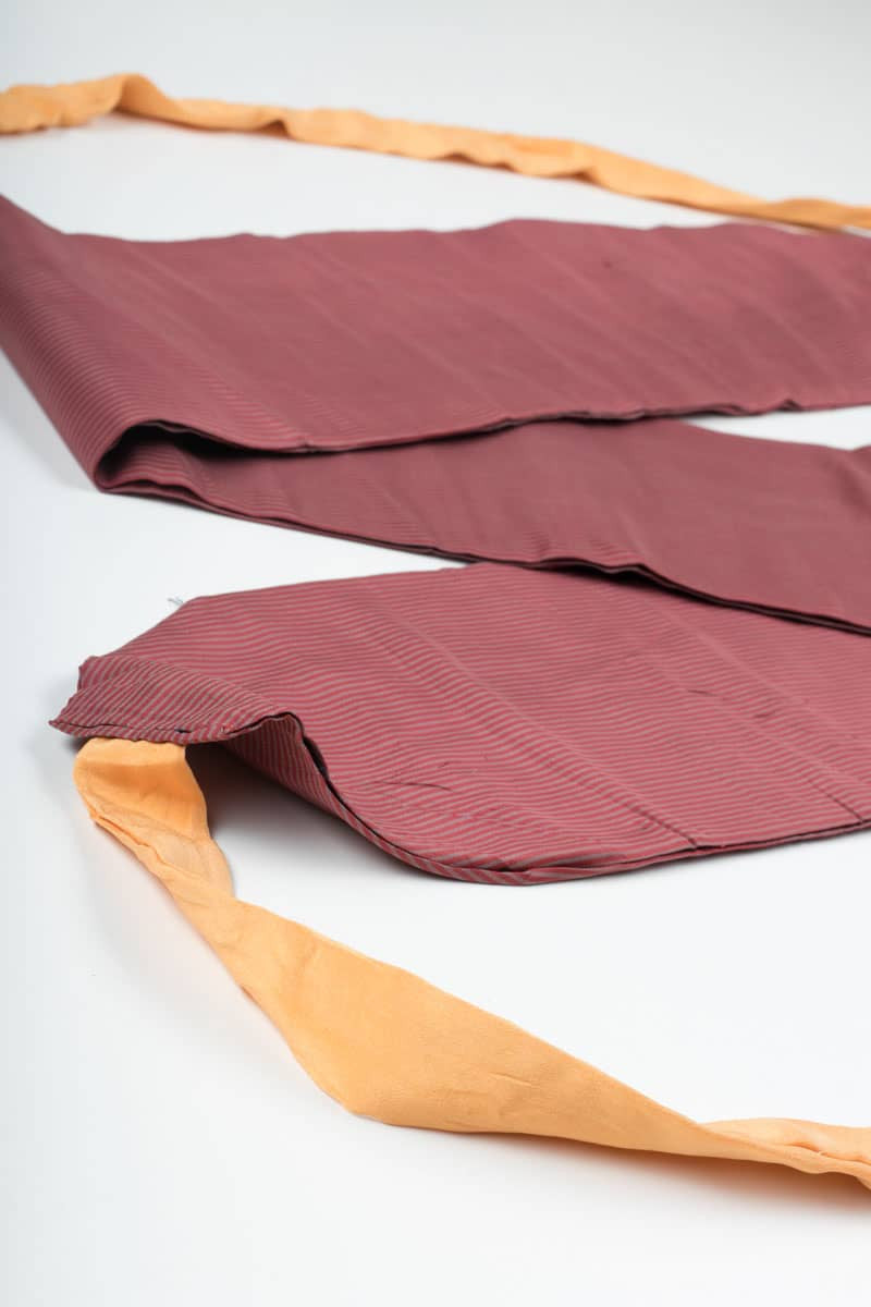 Vintage Rust Striped Tsuke Obi 101