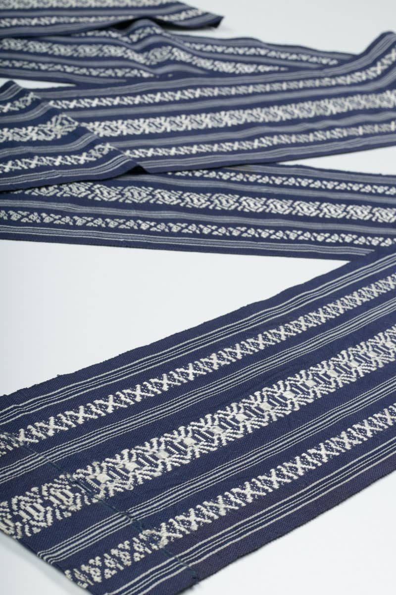 Vintage Royal Striped Hanhaba Obi 130