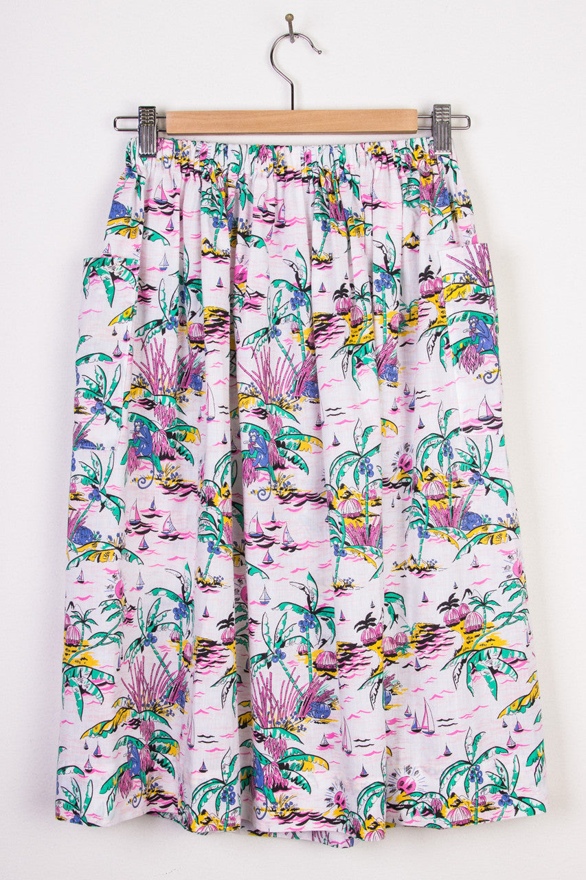 Pink Island Mid-length Skirt