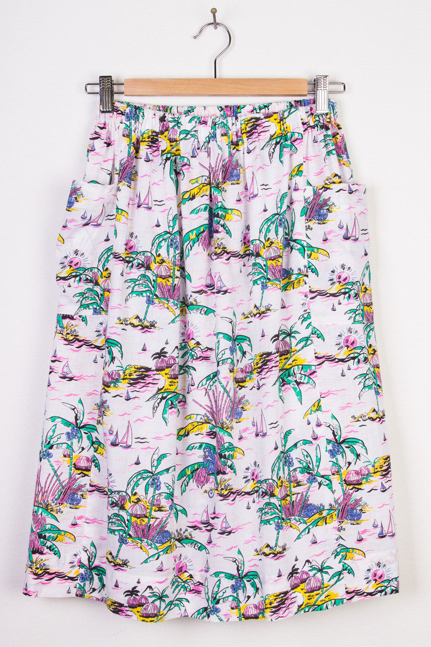 Pink Island Mid-length Skirt