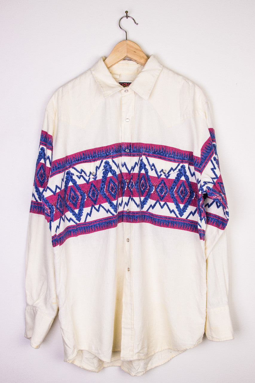 Flannel Print Button Up