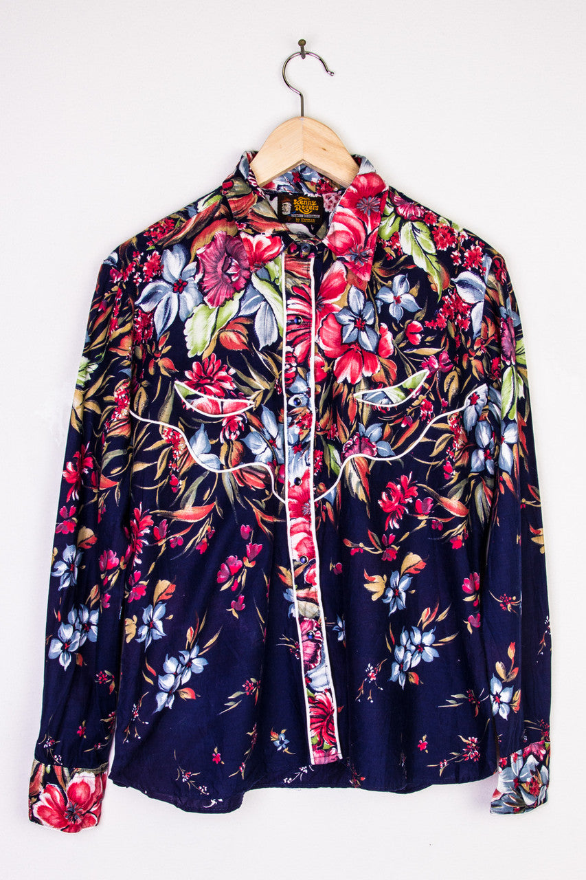 Floral Button Up