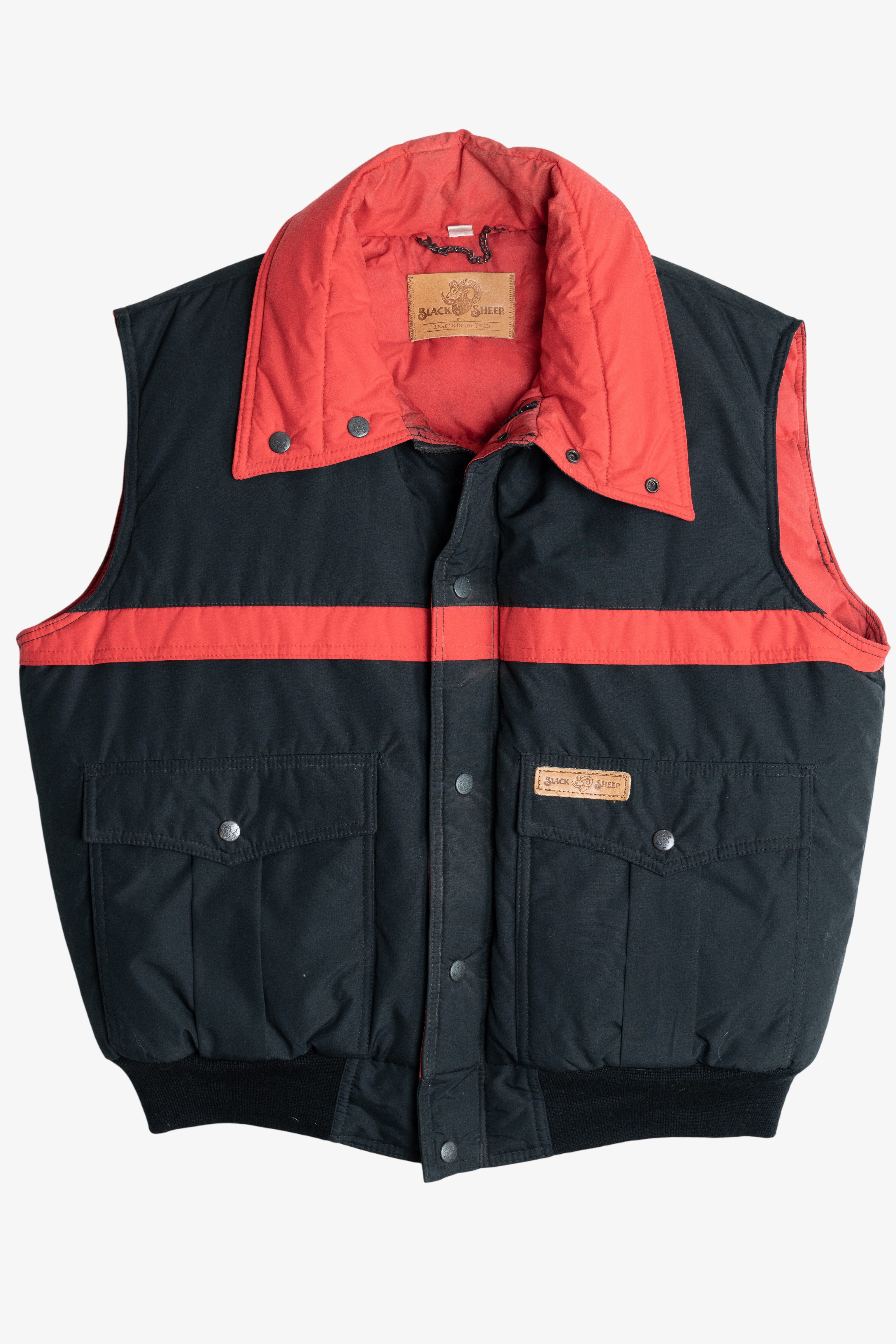 Vintage Black Sheep Down Feather Puffer Vest (1990s)