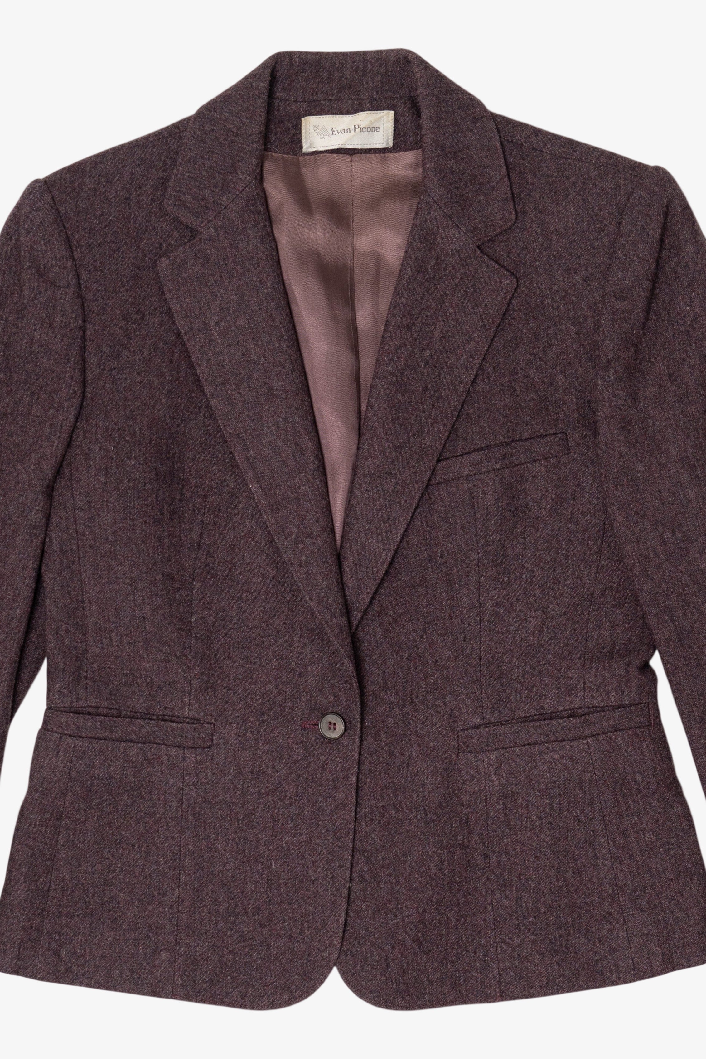 Vintage Burgundy Evan Picone Blazer (1980s)