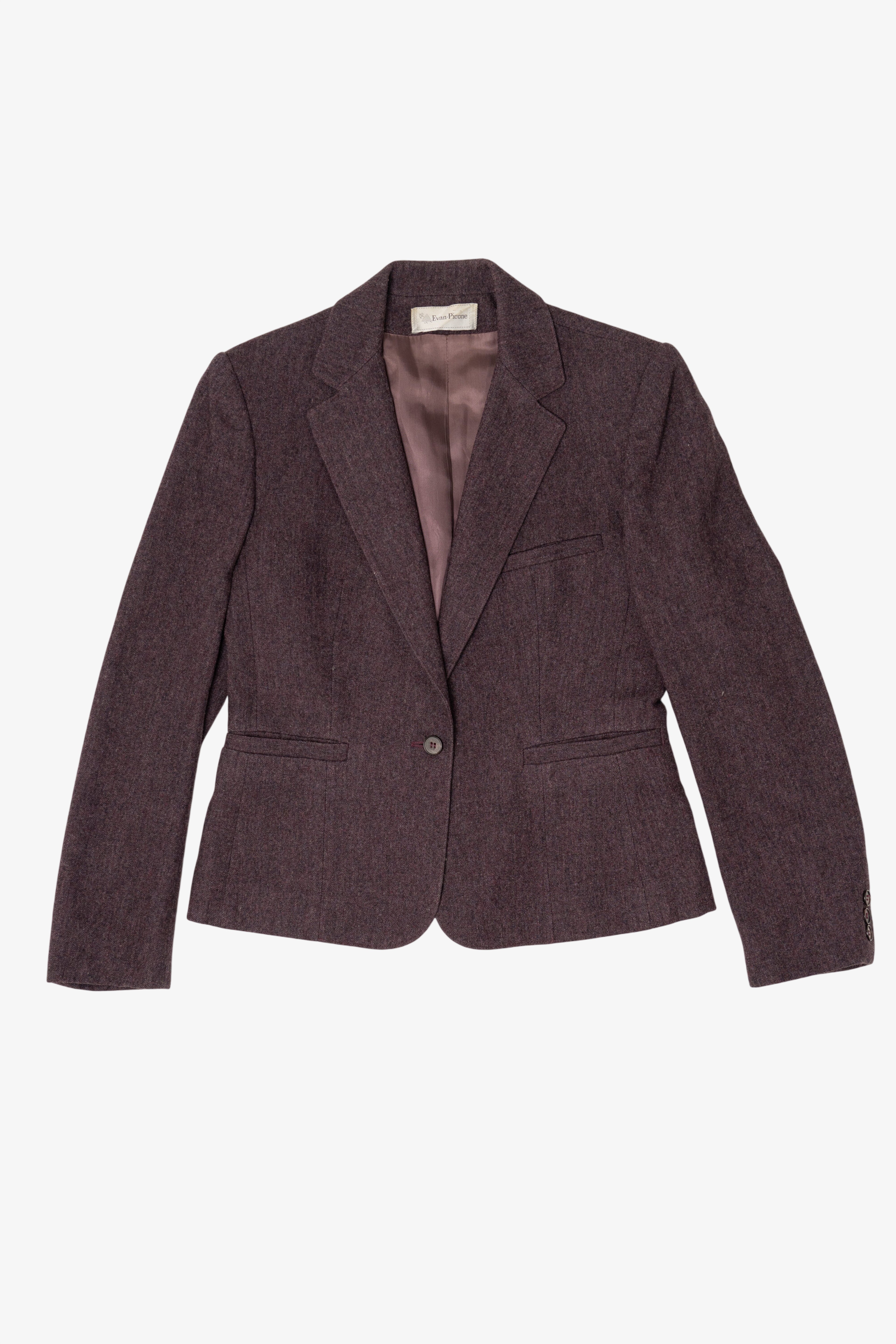 Vintage Burgundy Evan Picone Blazer (1980s)