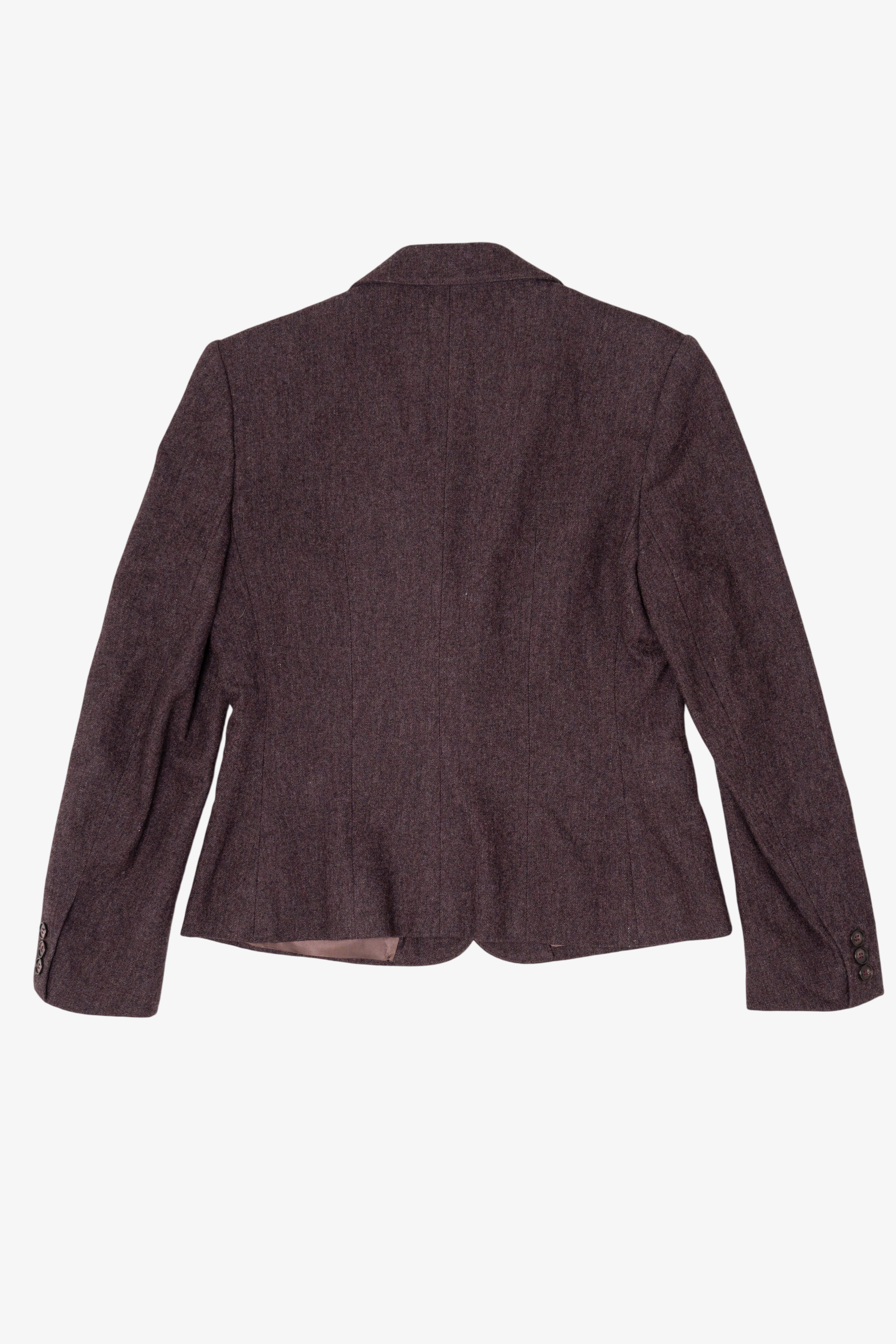 Vintage Burgundy Evan Picone Blazer (1980s)