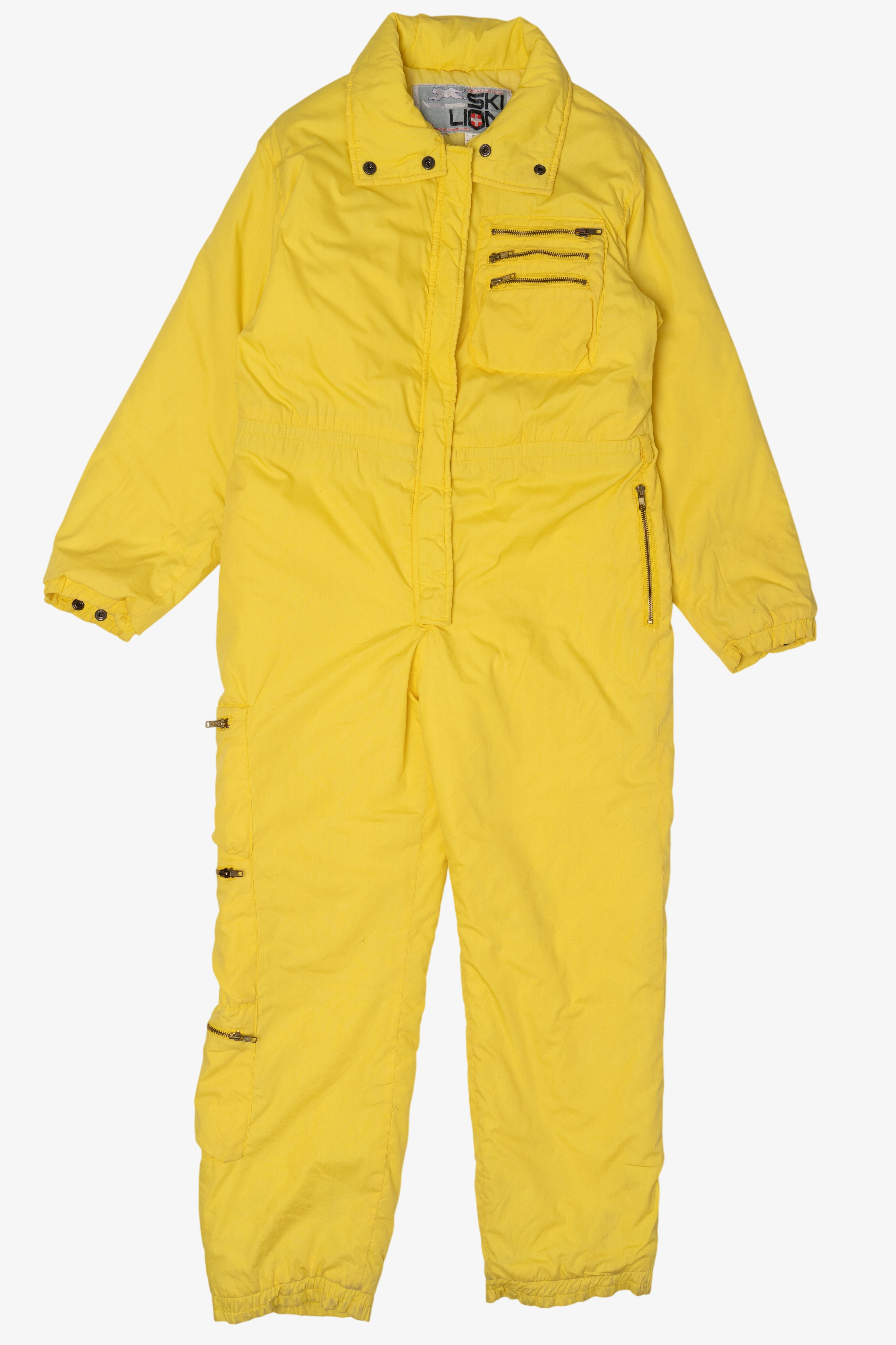 Vintage Yellow Ski Lion Ski Jumpsuit (1980s)