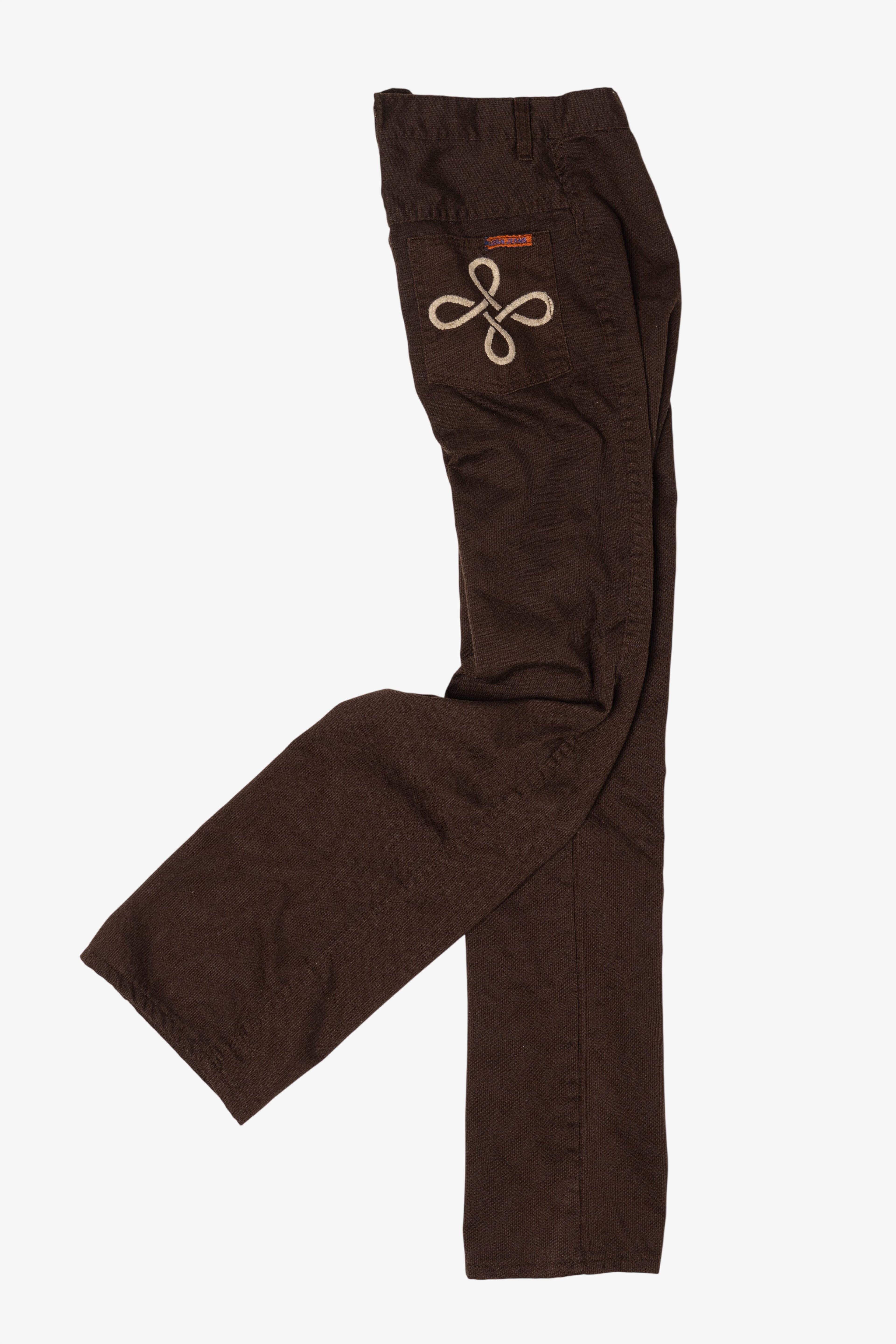Vintage Dark Brown Corduroy Pants (1980s)
