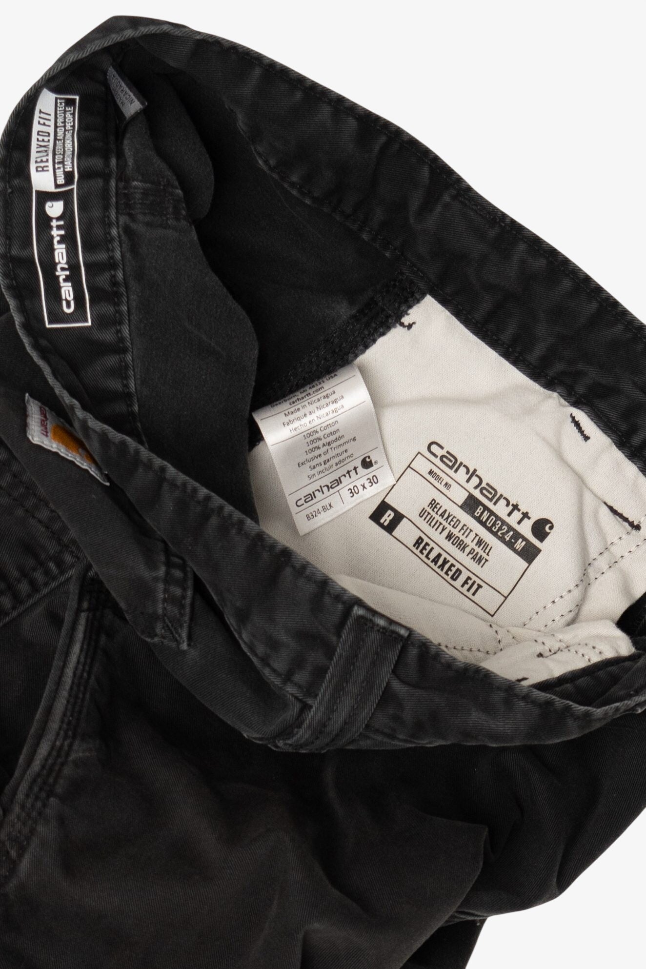 Black Carhartt Carpenter Pants (2020s)