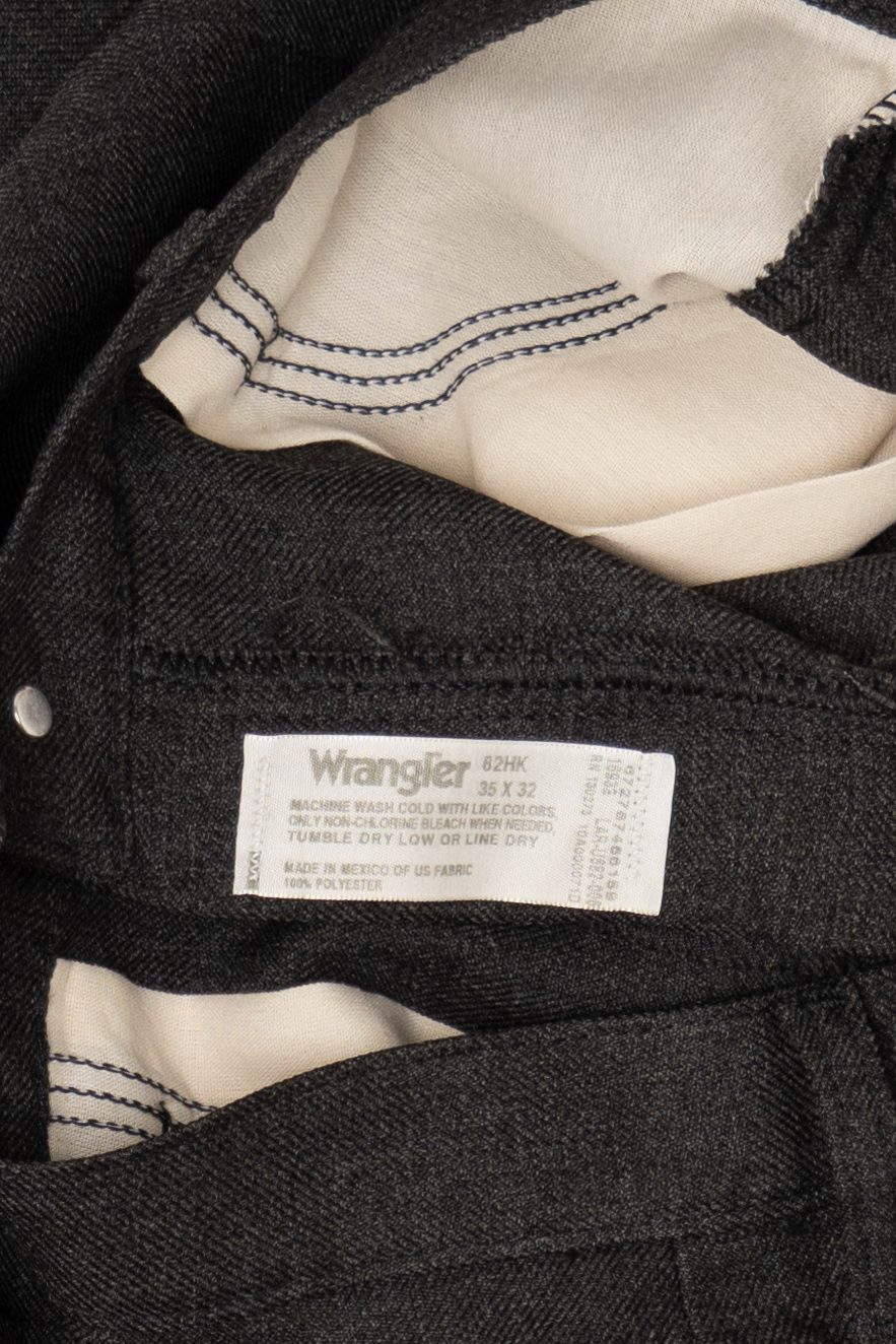 Dark Gray Wrangler Pants 35x32 (2000s)