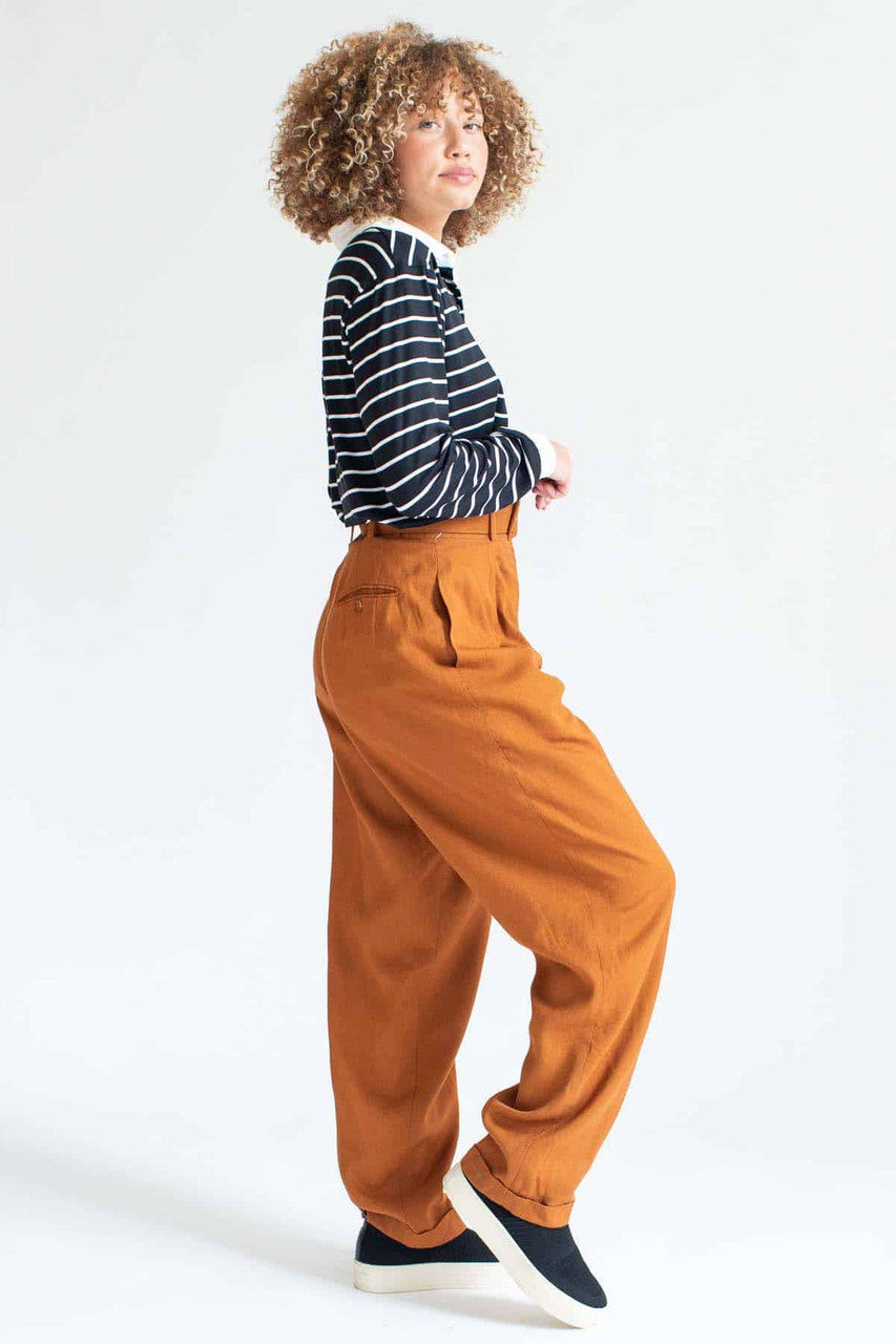Belted Sienna Pleated Pants