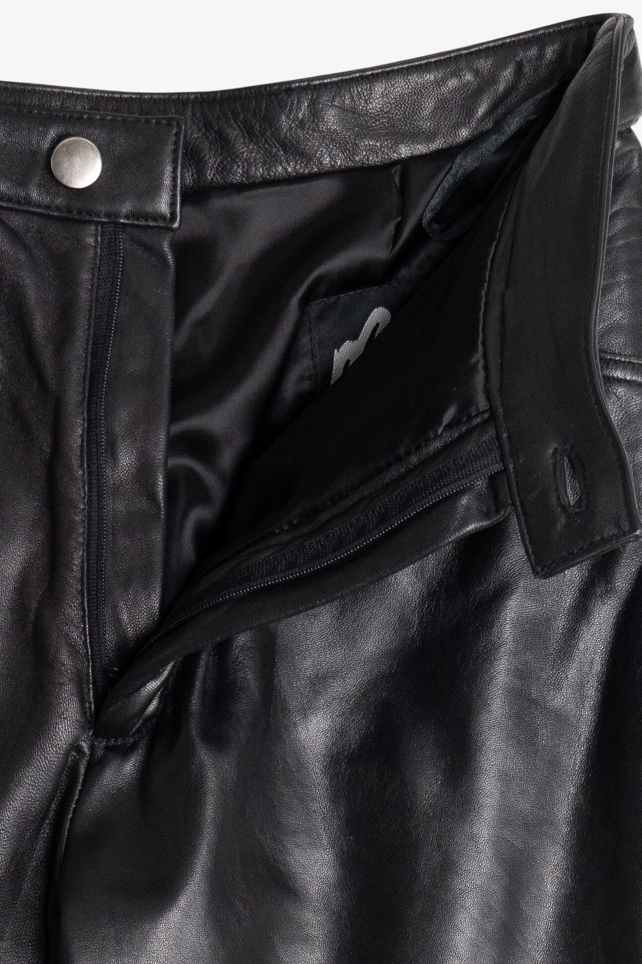 Vintage Ms. Maxima Soft Black Leather Pants (1990s)