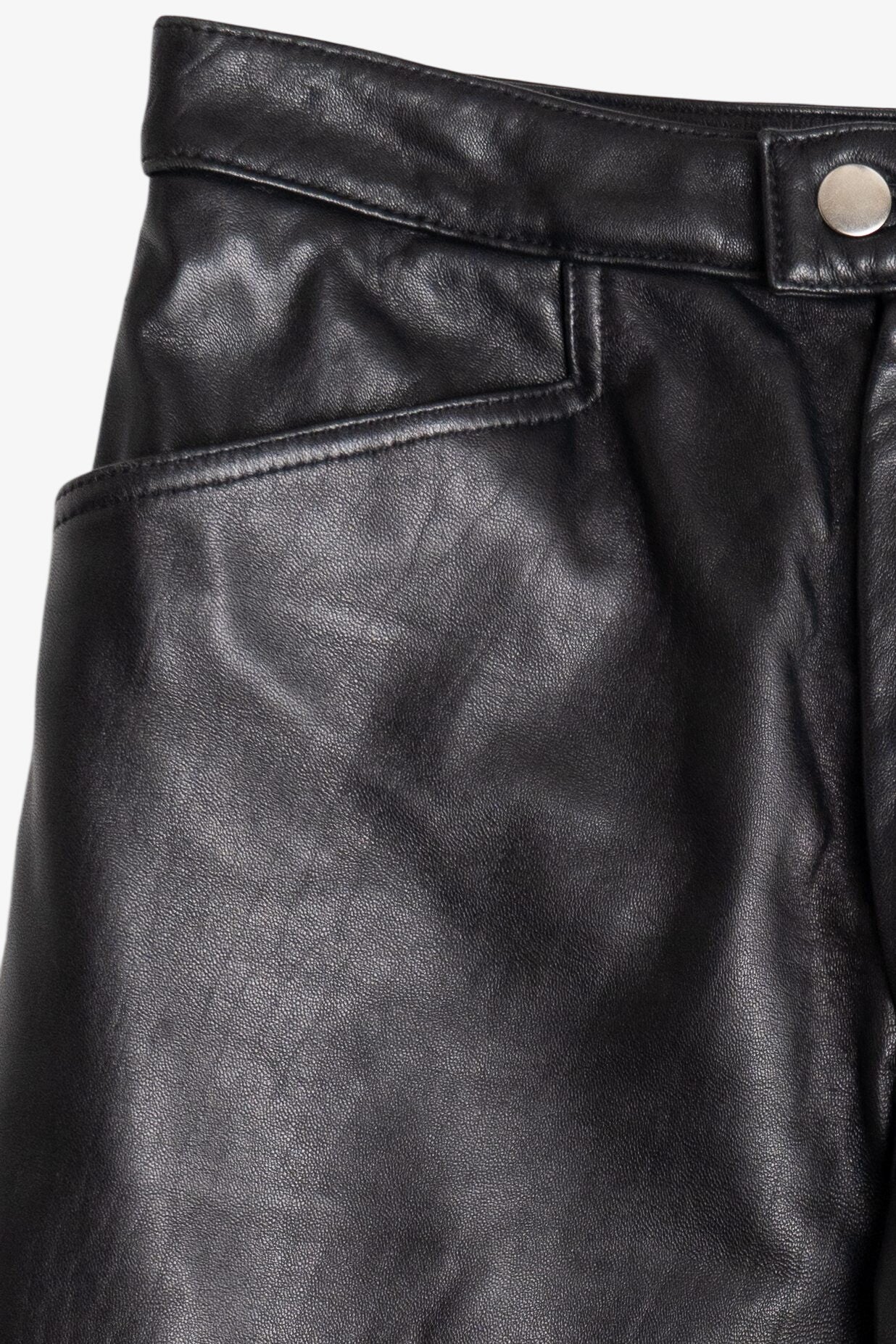 Vintage Ms. Maxima Soft Black Leather Pants (1990s)