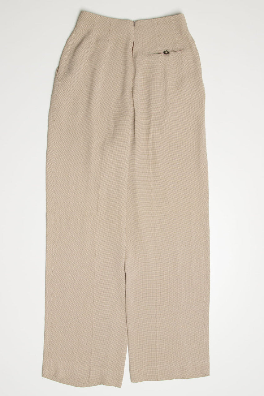 Beige Houndstooth Ann Taylor Pants (sz. 4)