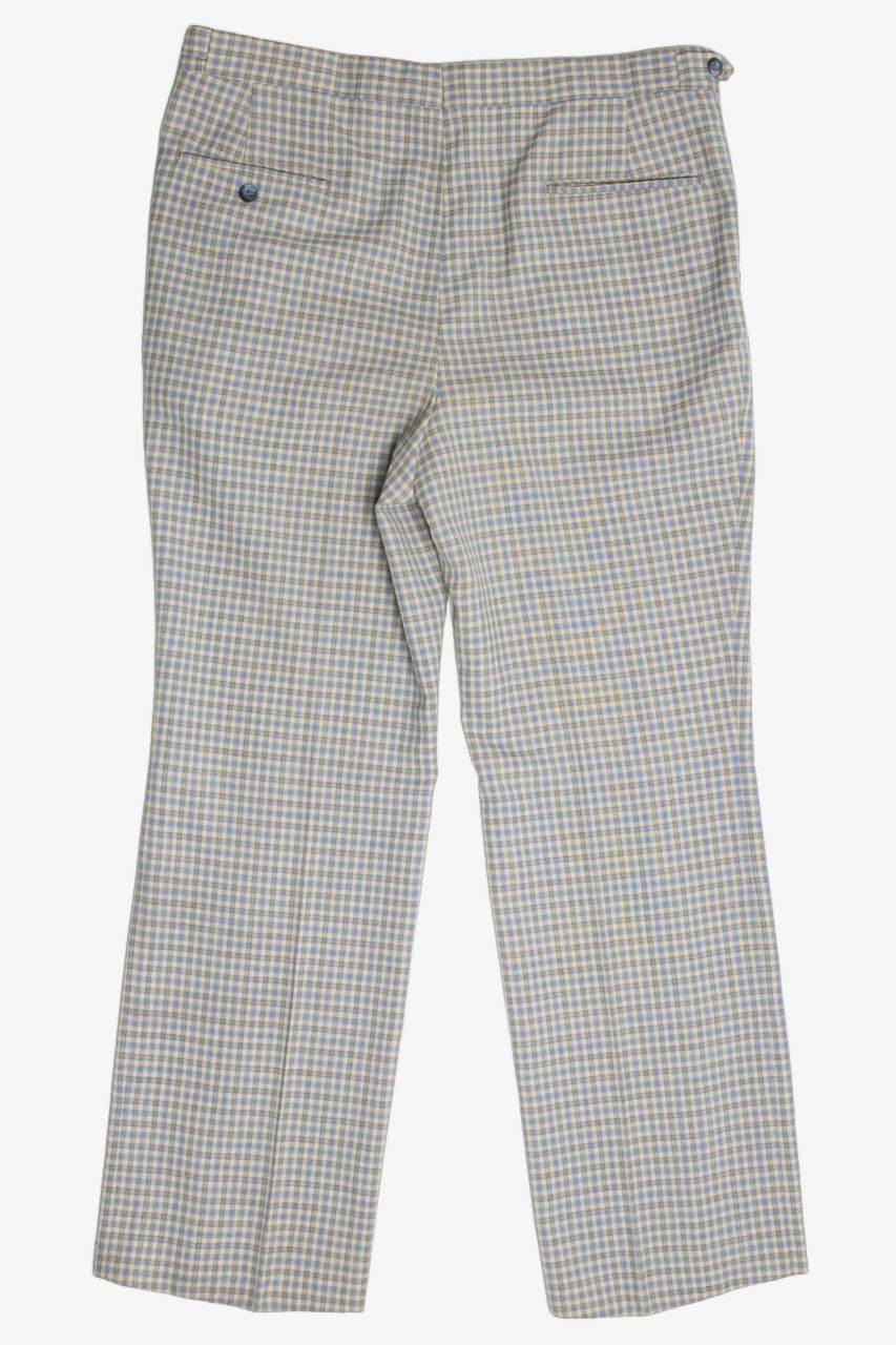 Vintage Blue Plaid Badowers Pants