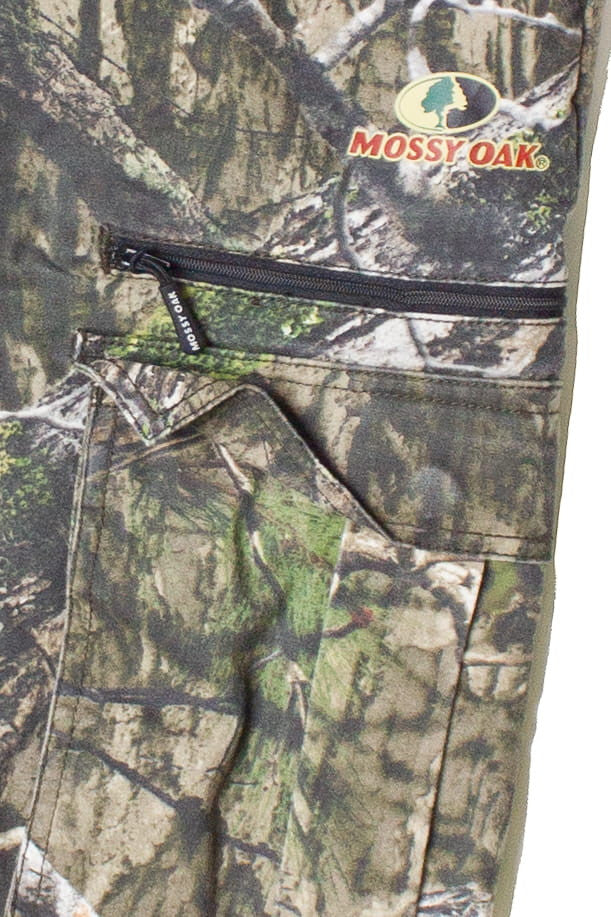 Mossy Oak Woodland Camouflage Zipper Cargo Pants