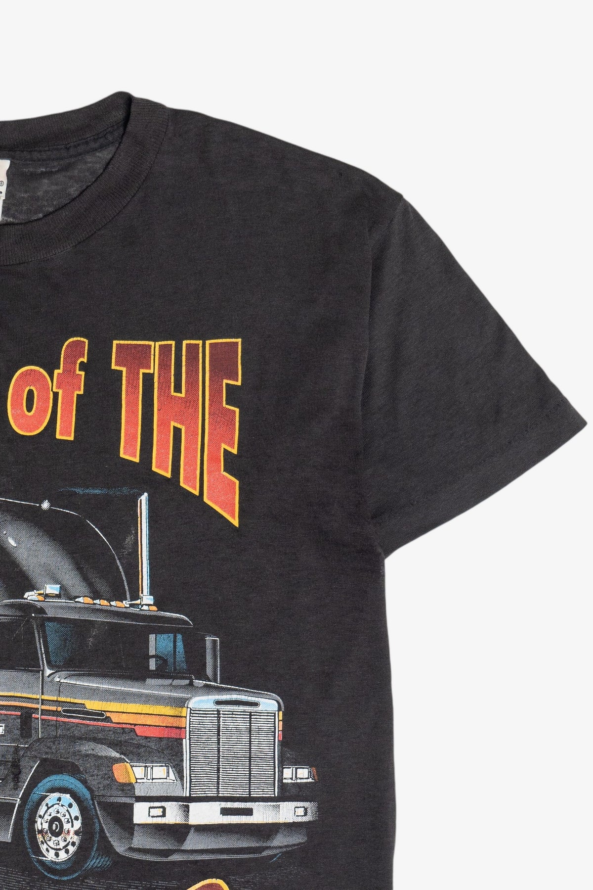 Vintage "King Of The Road" Semi-Truck Paper Thin T-Shirt (1990s)