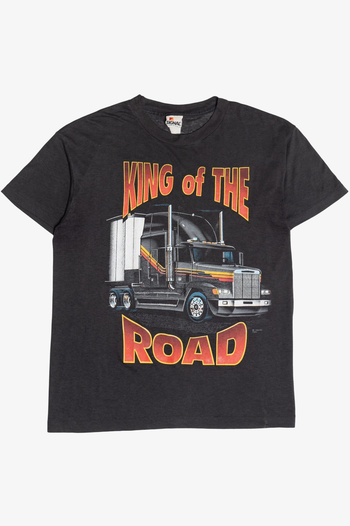 Vintage "King Of The Road" Semi-Truck Paper Thin T-Shirt (1990s)