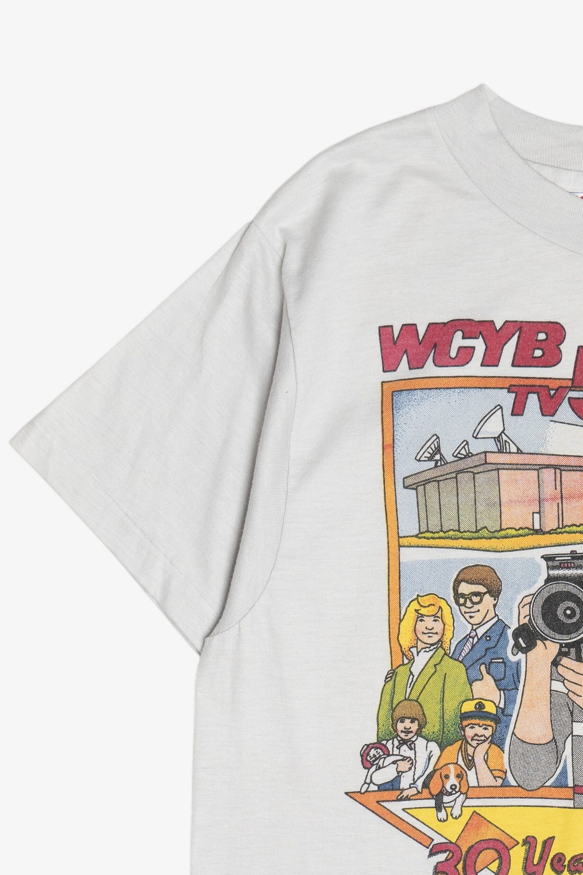 Vintage "WCYB TV 5 The News Station" Anniversary Single Stitch T-Shirt (1980s)