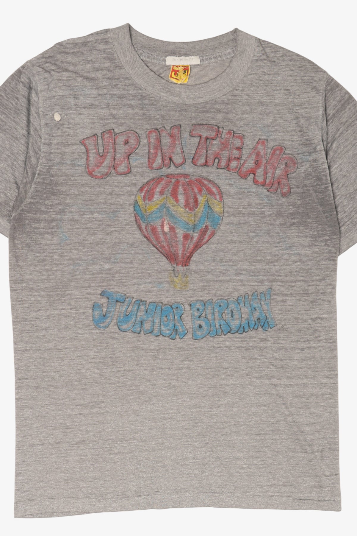 Vintage Gray "Up In The Air Junior Birdman" Paper Thin T-Shirt (1980s)
