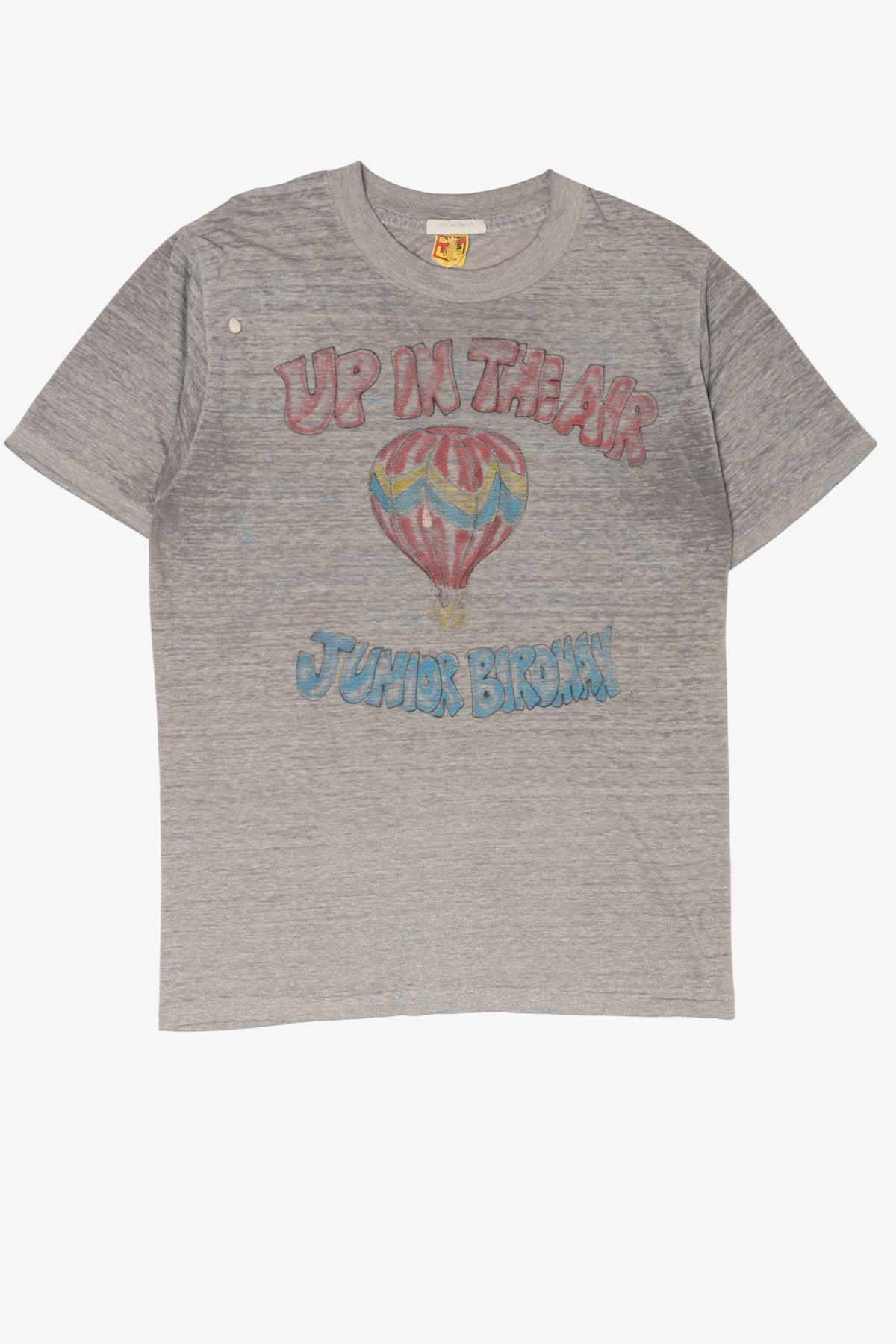 Vintage Gray "Up In The Air Junior Birdman" Paper Thin T-Shirt (1980s)
