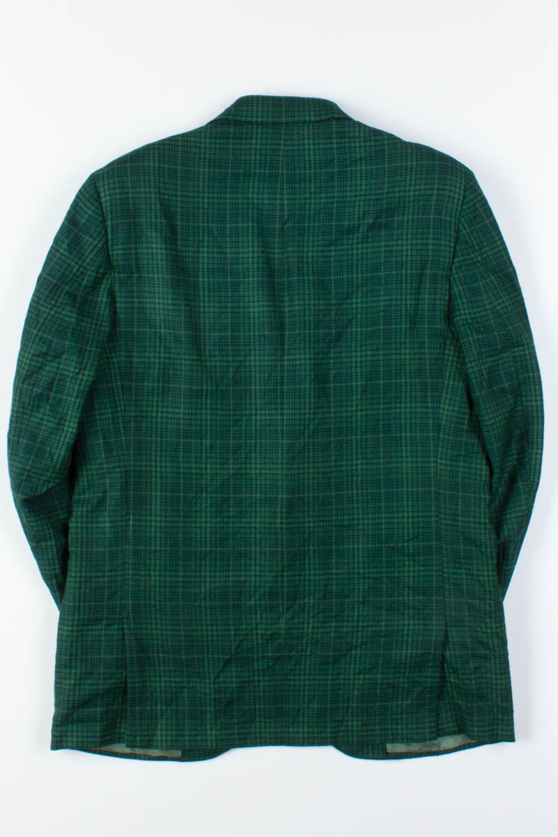 Emerald Plaid Vintage Blazer