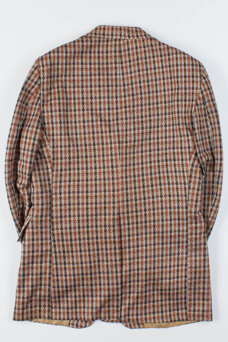 70s Orange Patterned Vintage Blazer