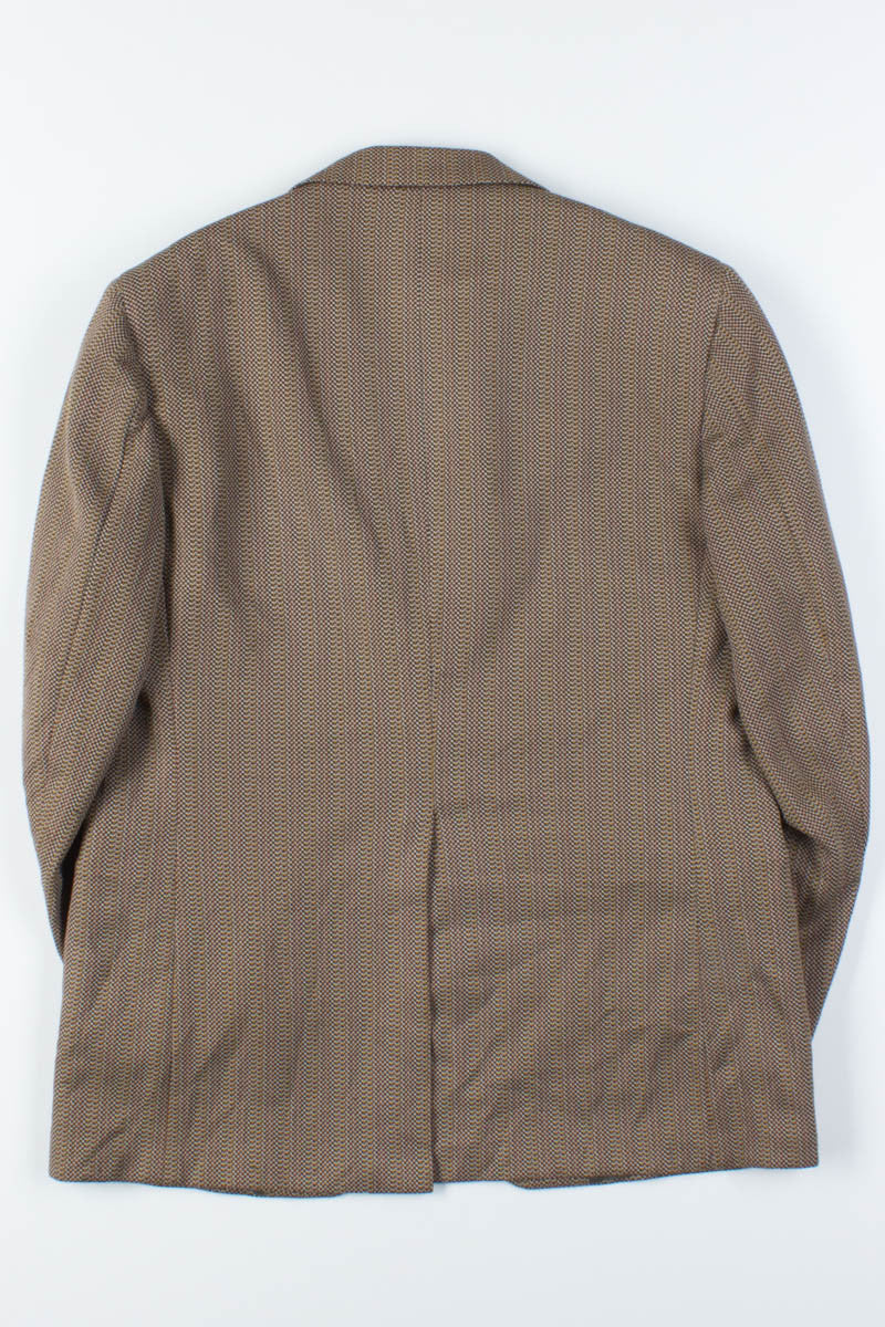 Brown Mini Pattern Vintage Blazer