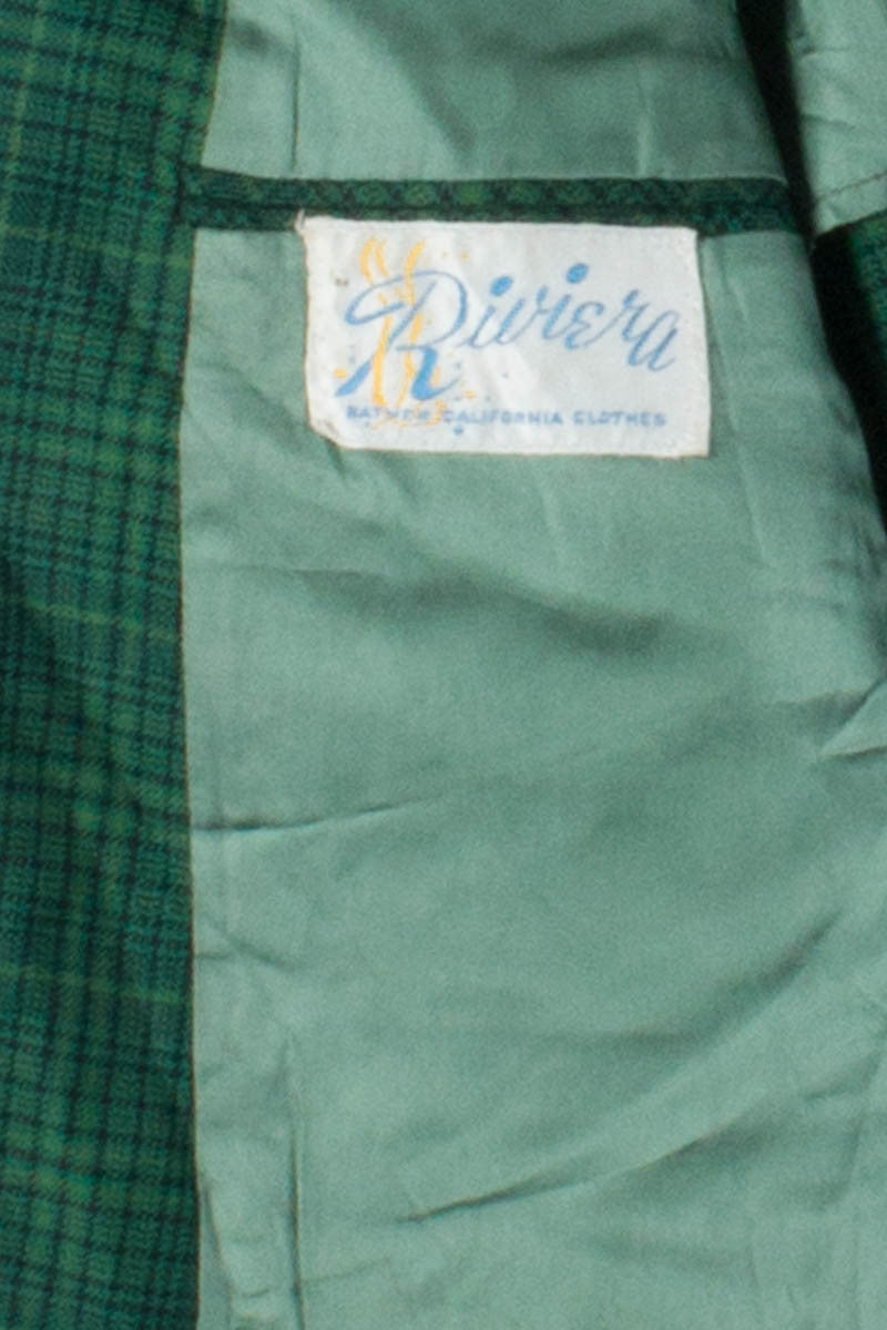 Emerald Plaid Vintage Blazer