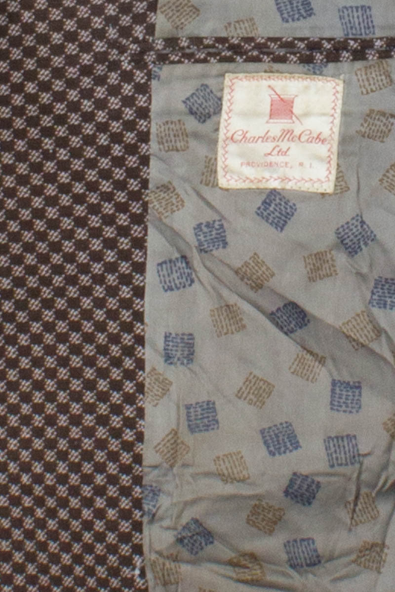 Brown Checkered Vintage Blazer